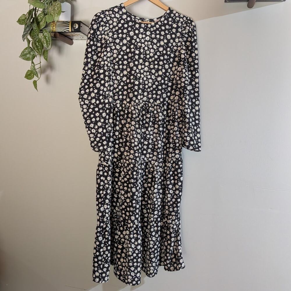 Divided by H&M | Ditsy Floral Tiered Midi Maxi Dress | XS